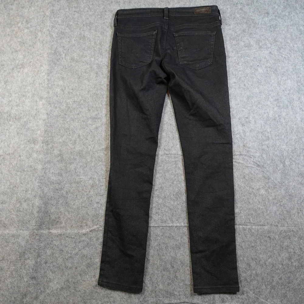 AG Adriano Goldschmied Jeans Womens 26 The Legging Super Skinny Black Denim‎